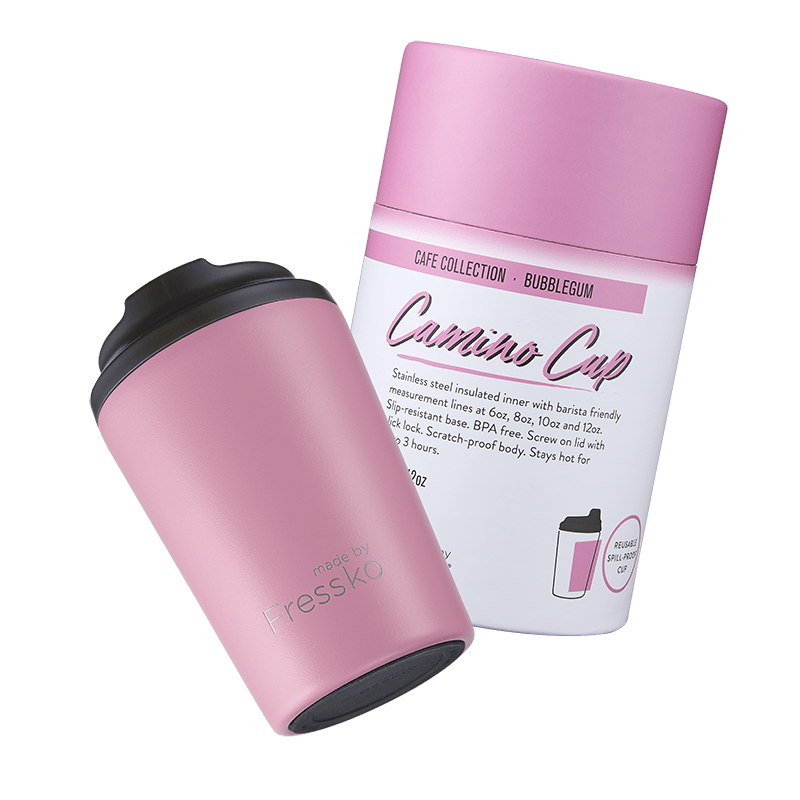 Fressko Camino Reusable Insulated Coffee Cup 12oz Bubblegum