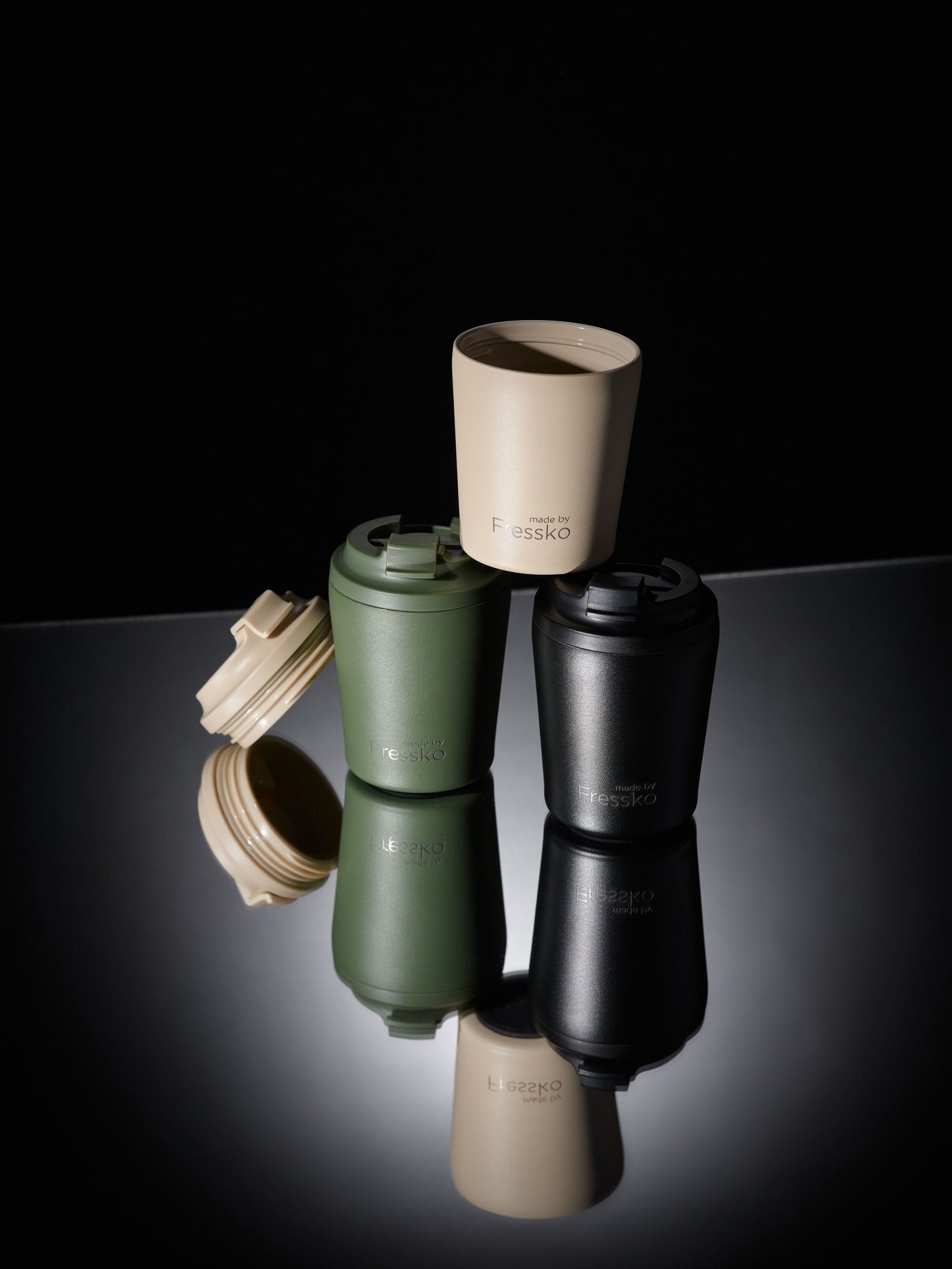 Made By Fressko Piccolo Reusable Coffee Cup Ceramic 118ml Coal