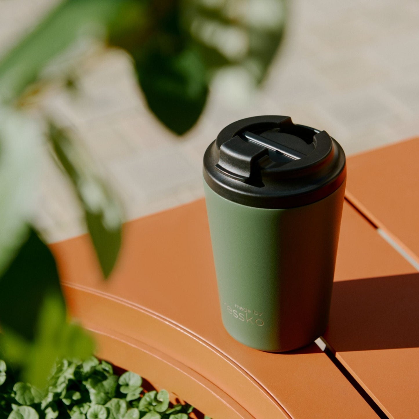 Fressko Camino Reusable Ceramic Coffee Cup 340ml Khaki