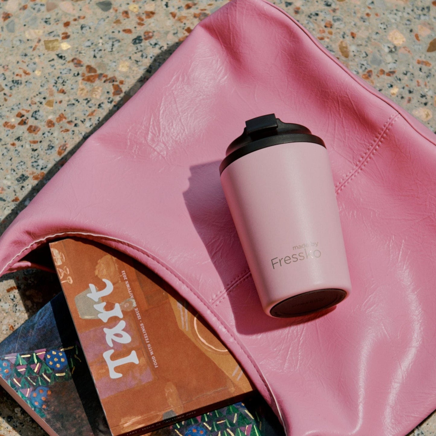 Fressko Camino Insulated Reusable Cup Ceramic 340ml Floss