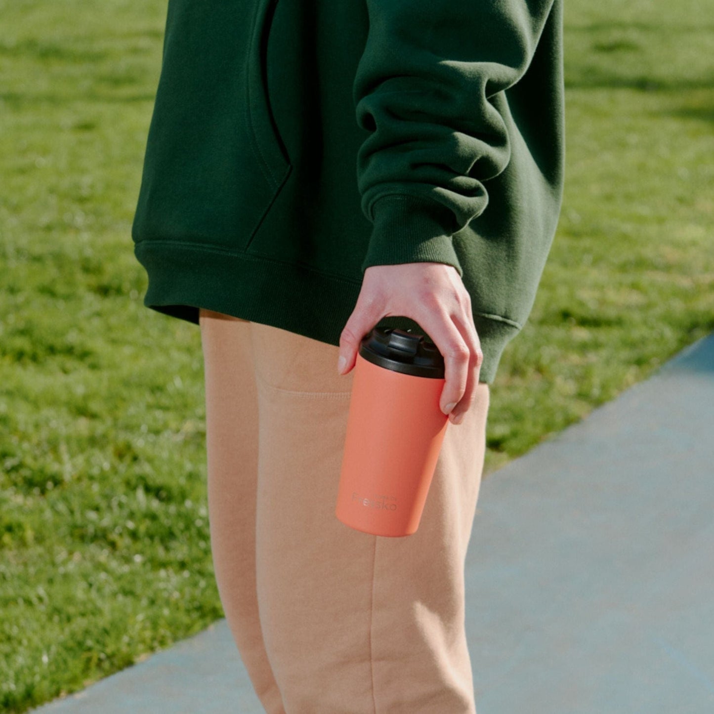 Fressko Grande Reusable Coffee Cup Stainless Steel 475ml Coral