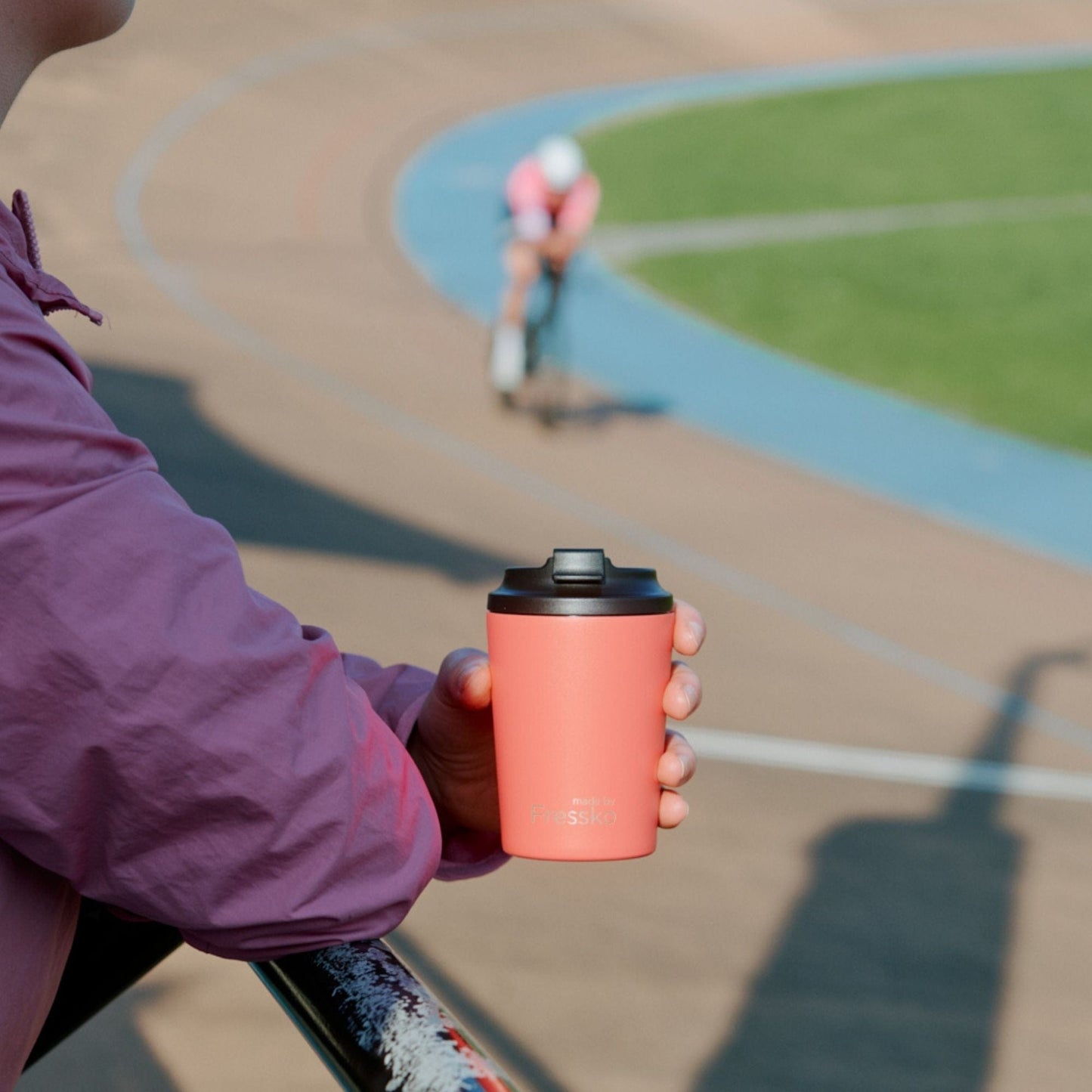 Fressko Bino Reusable Coffee Cup 8oz Coral
