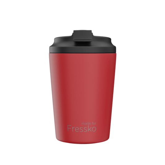Fressko Bino Reusable Coffee Cup Stainless Steel 8oz Chilli