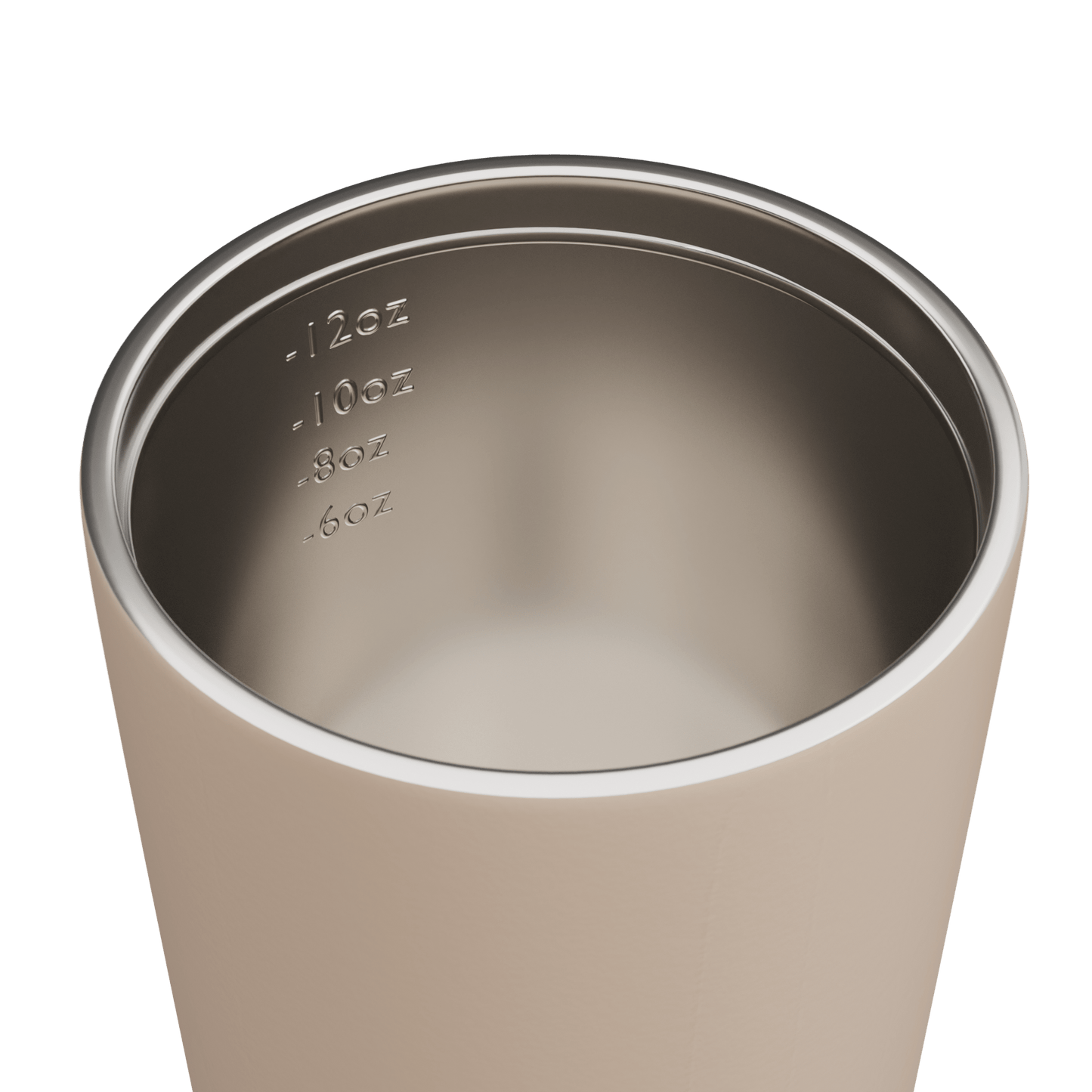 Fressko Camino Reusable Coffee Cup 12oz Oat Stainless Steel