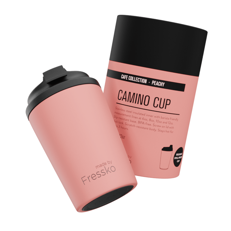 Made By Fressko Camino Reusable Coffee Cup 12oz Peachy
