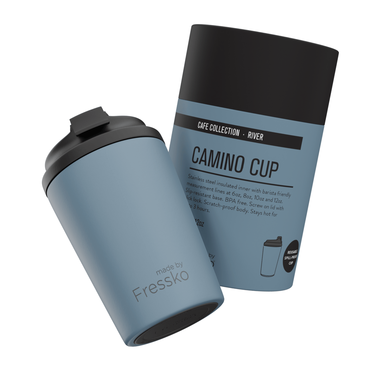 Fressko Camino Reusable Coffee Cup 12oz River