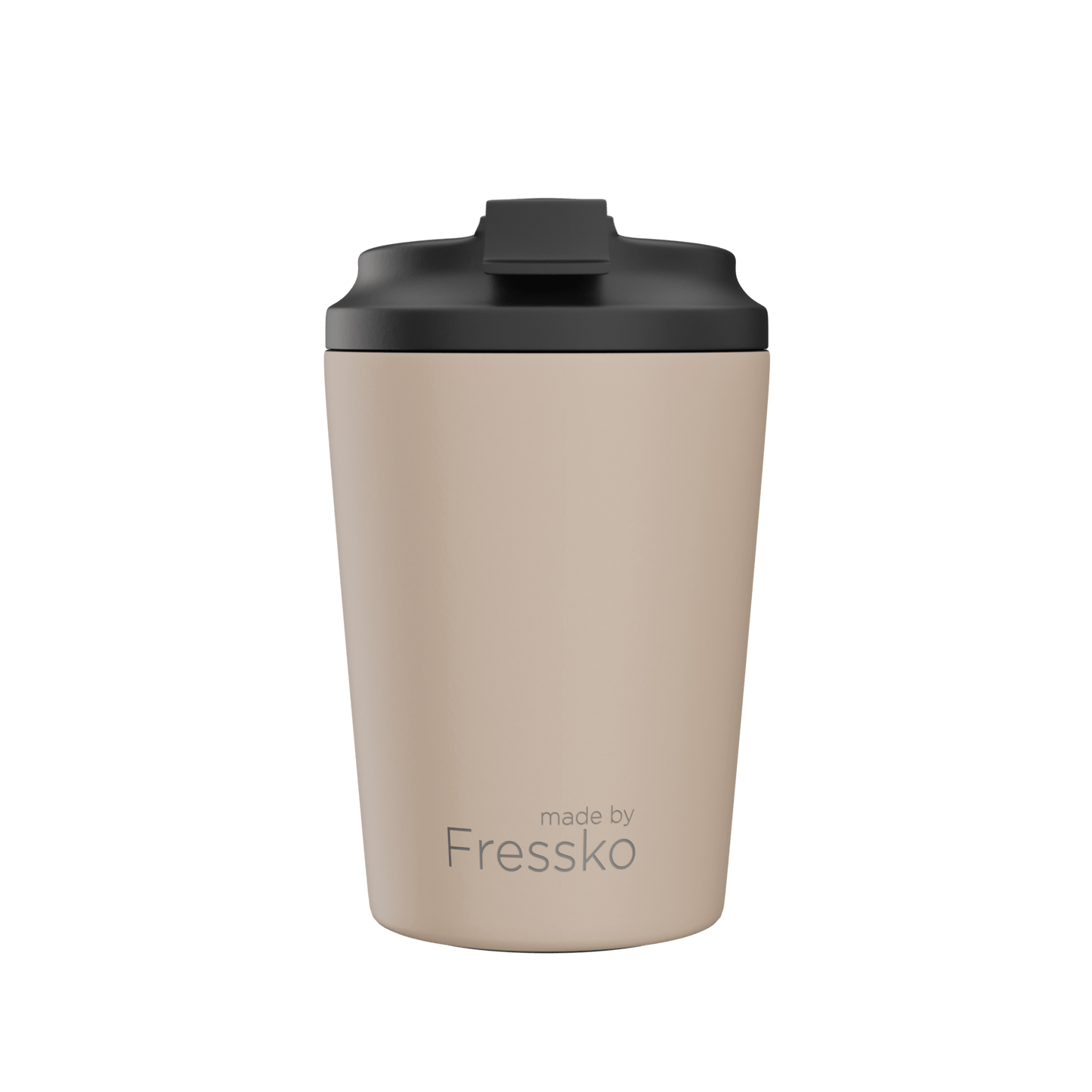 Fressko Bino Reusable Coffee Cup Ceramic-Lined 8oz Oat