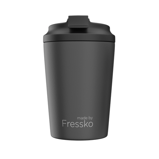 Made By Fressko Camino Reusable Cup Ceramic Lined 340ml 12oz Coal