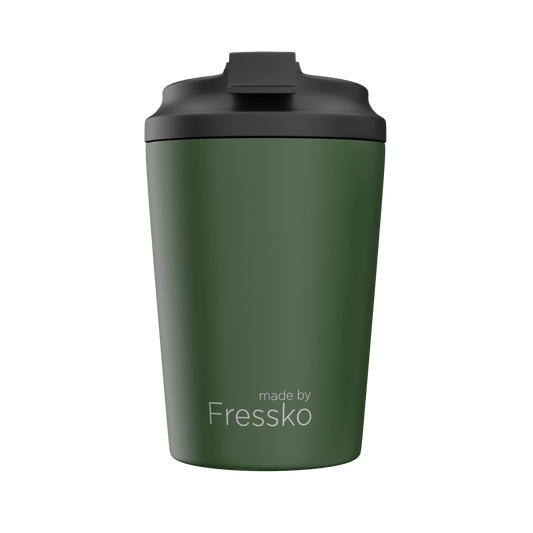 Fressko Camino Reusable Ceramic Coffee Cup 340ml Khaki