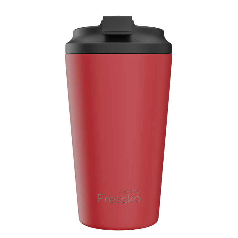 Fressko Grande Reusable Coffee Cup Stainless Steel 16oz Chilli