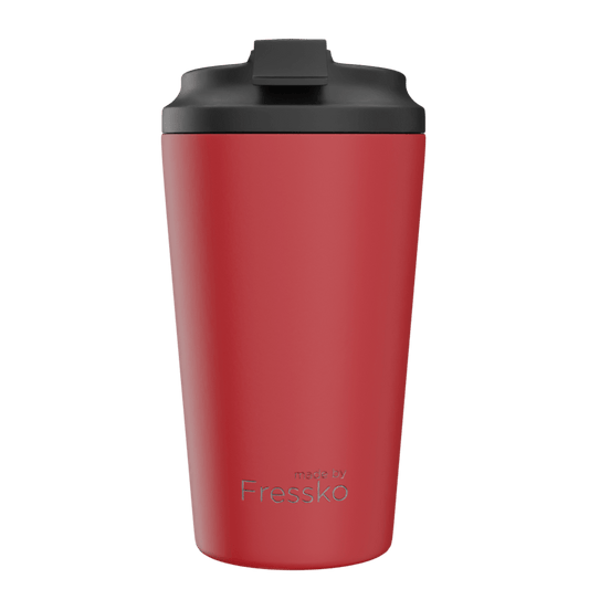 Fressko Grande Reusable Coffee Cup Stainless Steel 16oz Chilli