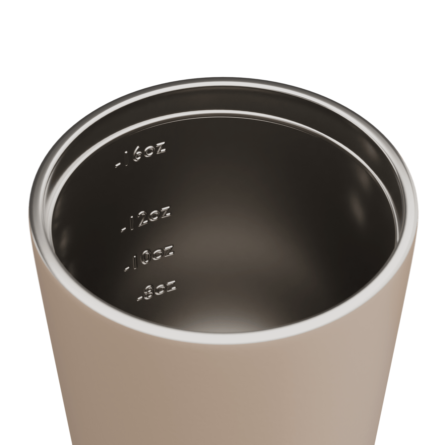 Fressko Grande Reusable Coffee Cup 16oz Oat Stainless Steel