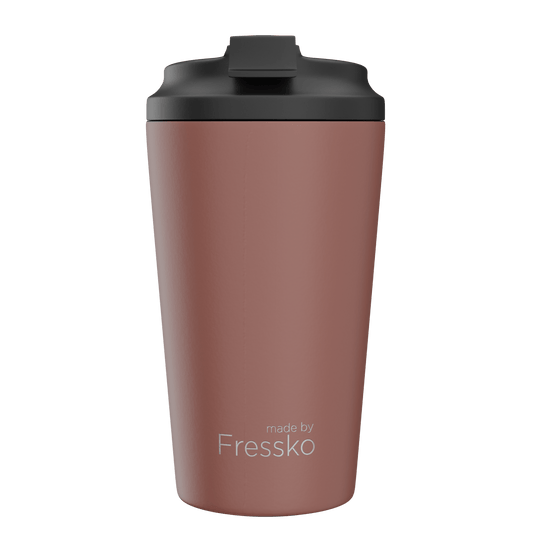 Fressko Grande Reusable Coffee Cup Stainless Steel 16oz Tuscan