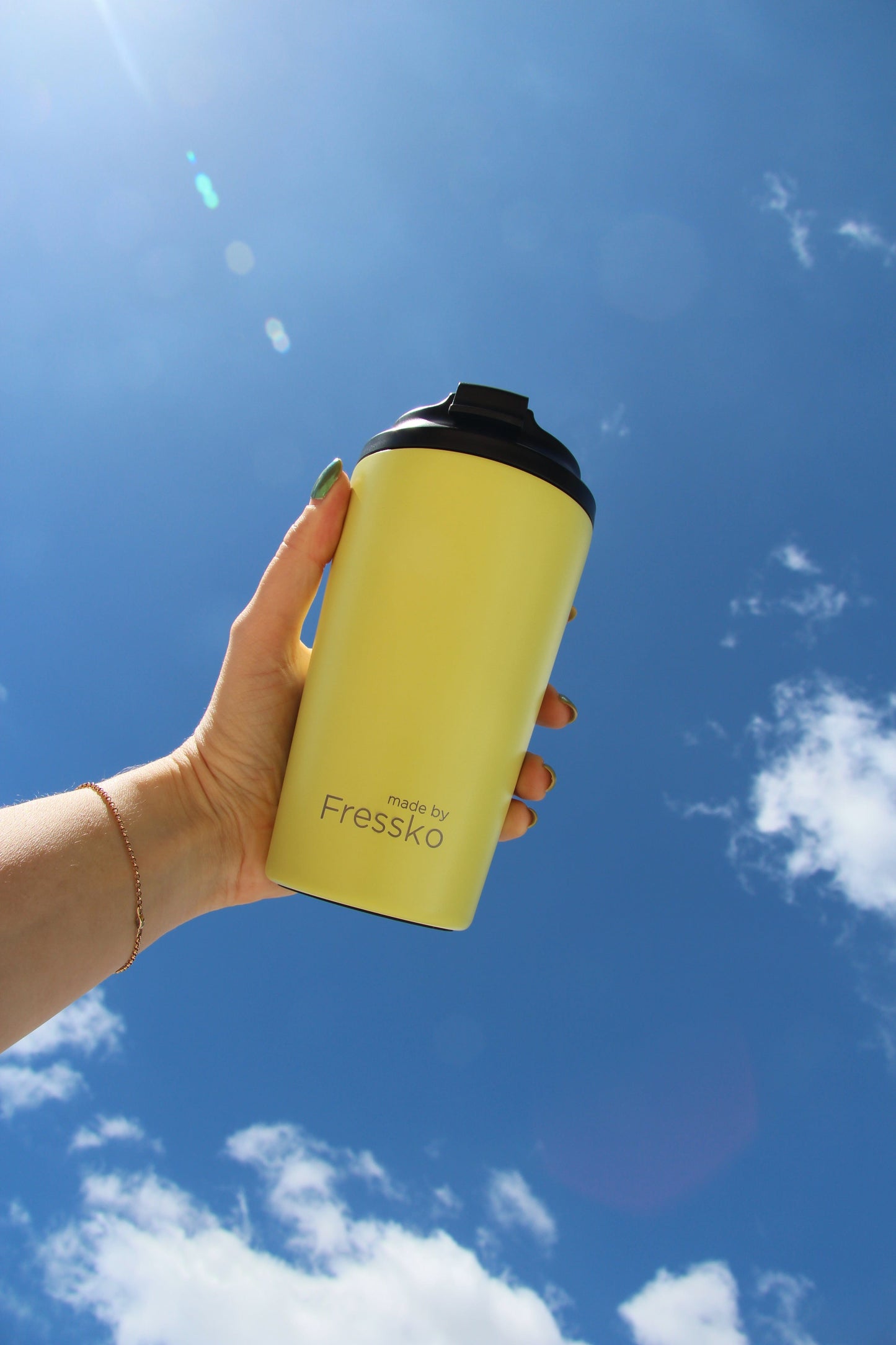 Fressko Grande Reusable Coffee Cup 16oz Insulated Sherbet