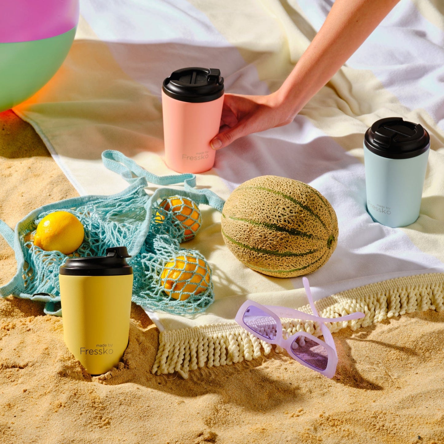 Made By Fressko Camino Reusable Coffee Cup 12oz Peachy